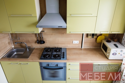 Оливковая кухня из МДФ
