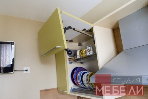 Оливковая кухня из МДФ