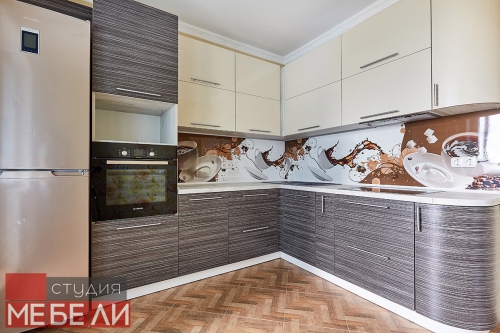 Теплая «кофейная» кухня