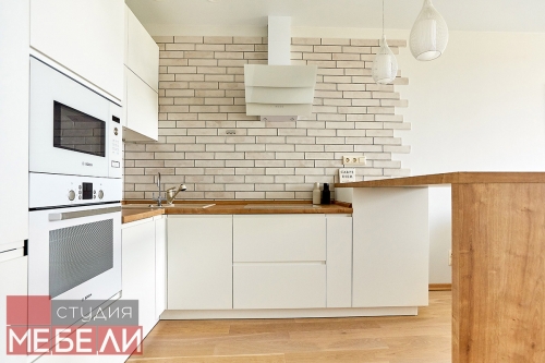 Лаконичная угловая кухня