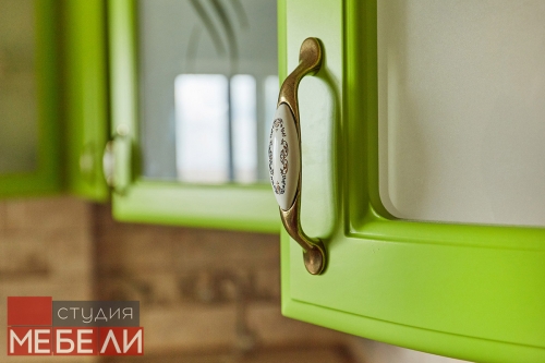 Салатовая кухня из МДФ