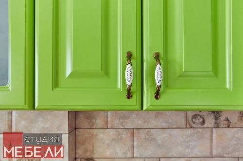 Салатовая кухня из МДФ