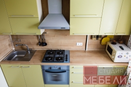 Оливковая кухня из МДФ