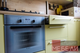 Оливковая кухня из МДФ