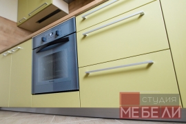Оливковая кухня из МДФ