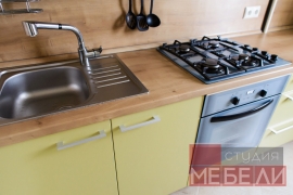 Оливковая кухня из МДФ