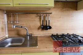 Оливковая кухня из МДФ