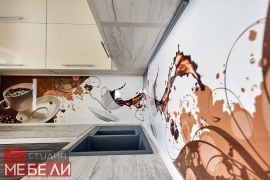 Теплая «кофейная» кухня