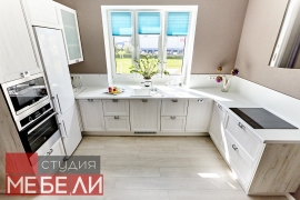 Легкая просторная кухня для экономных