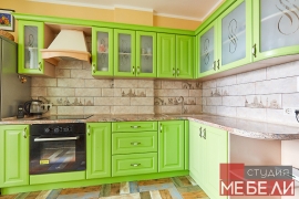 Салатовая кухня из МДФ