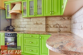 Салатовая кухня из МДФ