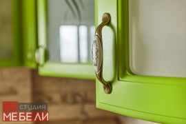 Салатовая кухня из МДФ