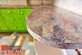 Салатовая кухня из МДФ