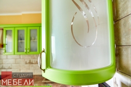 Салатовая кухня из МДФ